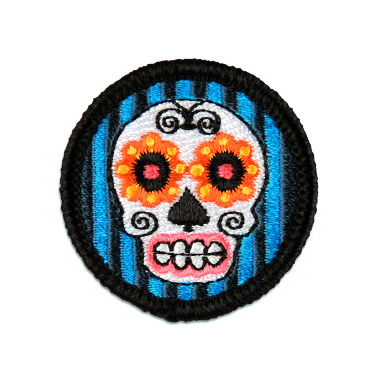 SUGAR SKULL Merit Badge -For celebrating life