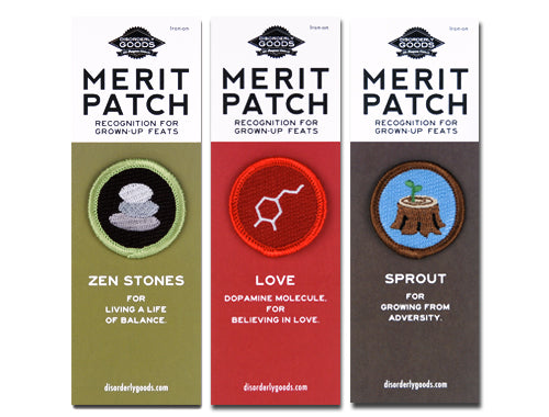 Peace, Love, & Understanding Merit Badge Set of 3