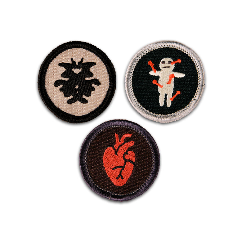 Good vs. Evil Merit Badge Set of 3
