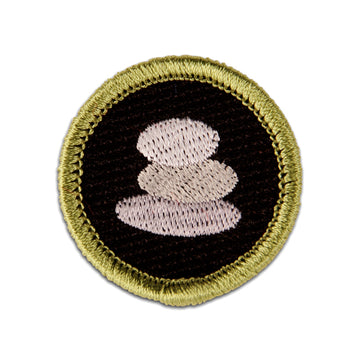 ZEN STONES Merit Badge -For living a life of balance