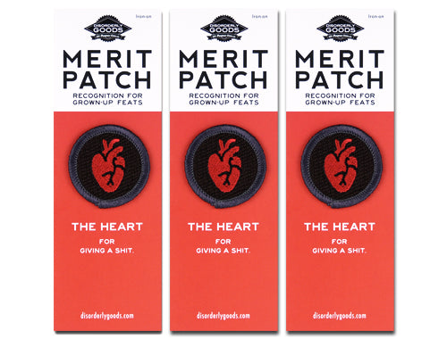 You Gotta Have Heart Merit Badge Set of 3